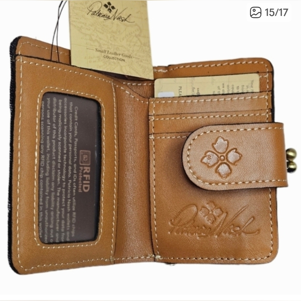 Patricia Nash Denim Iberia Wallet NWT - Picture 8 of 9